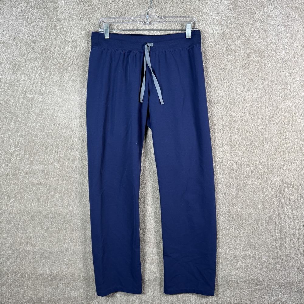 FIGS Technical Collection Scrub Pants Mens Small Blue Elastic Waist Drawstring